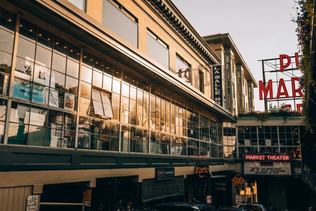 Commercial storefront windows exterior photo